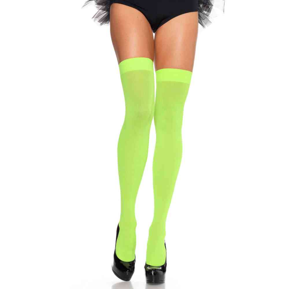 Leg Avenue - Nylon Bas cuissardes - Vert